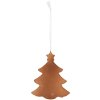 Clayre & Eef Záves na stromček 9x1x10 cm Biely Hnedý