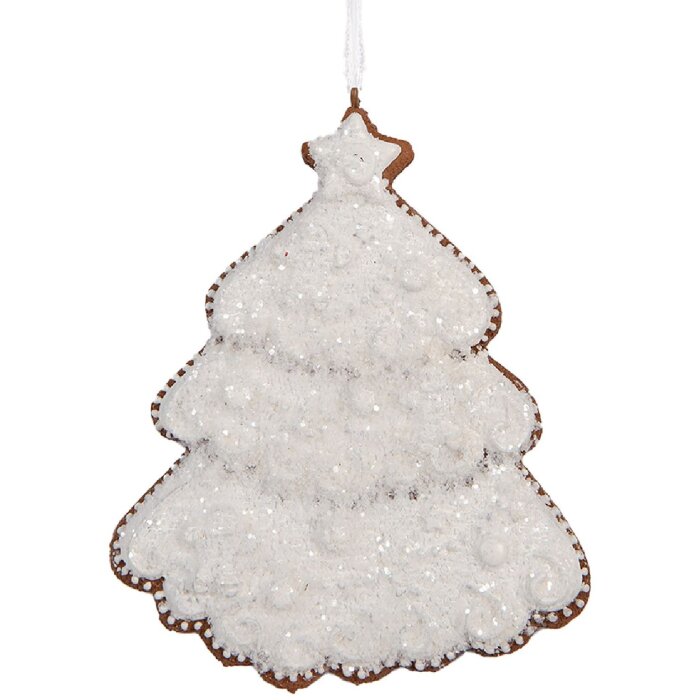 Clayre & Eef 6PR5347 Dekoračný záves Vianočný stromček 9x1x10 cm