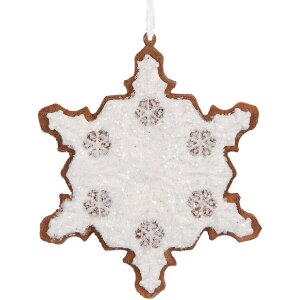 Clayre & Eef Záves Snehová vločka...