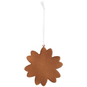 Clayre & Eef 6PR5356 Dekoračný záves Snehová vločka 9x1x10 cm biely