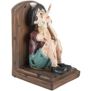 Clayre & Eef Držiaky na knihy 2ks Hnedá/Bežová 24x11x17 cm