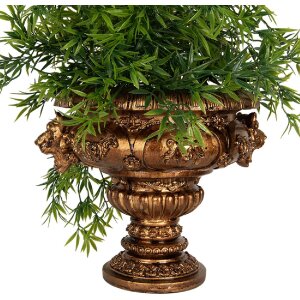 Clayre & Eef 6PR5582 Dekoračný kvetináč 26x22x21 cm zlatý