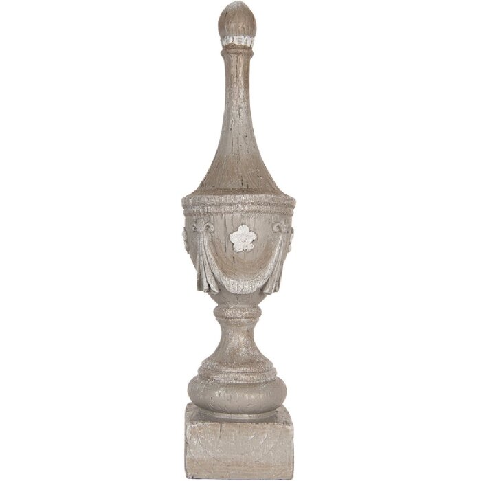 Clayre & Eef 6PR5584 Dekoračná ozdoba sivá Ø 11 x 43 cm