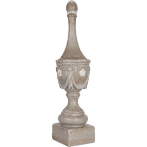 Clayre & Eef 6PR5584 Dekoračná ozdoba sivá Ø 11 x 43 cm