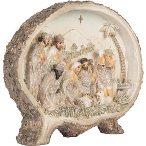 Clayre & Eef Vianočná skupinka 18x4x15 cm