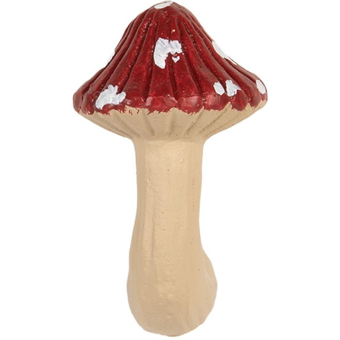 Clayre & Eef Dvierkové kľučky 3x4x6 cm Červeno-béžové