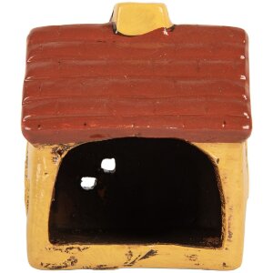 Clayre & Eef Dekoračný domček 8x7x10 cm Keramika