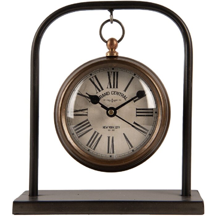 Clayre & Eef 6KL0836 stolový hodiniek 14x5x16 cm