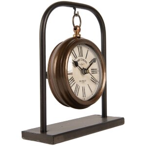 Clayre & Eef 6KL0836 stolový hodiniek 14x5x16 cm
