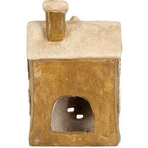 Clayre & Eef 6MG0123 Dekoračný domček 23x15x33 cm Hnedo-béžový