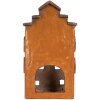 Clayre & Eef Dekoračný dom 20x15x34 cm Oranžovo-sivý