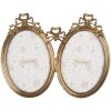 Clayre & Eef 2F1290 Fotorámik 21x2x16 cm / 9x13 cm (2) zlatý