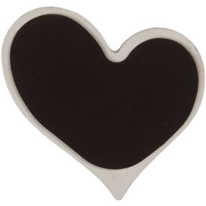 Clayre & Eef Magnet 6x1x6 cm biely-zlatý