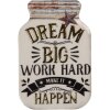 Clayre & Eef 66372 Magnet 5x1x8 cm Bielo-zlatý