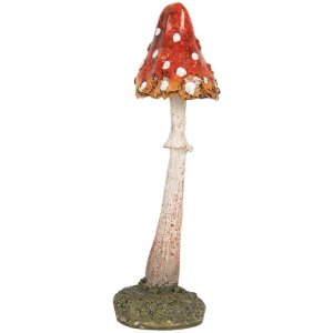 Clayre & Eef Dekoratívny húb 4x4x12 cm