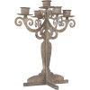 Clayre & Eef 6Y5819 svietnik 21x21x26 cm sivý