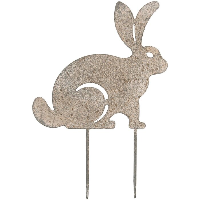 Clayre & Eef Záhradný kolík Králik 23x1x35 cm