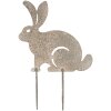 Clayre & Eef Záhradný kolík Králik 23x1x35 cm