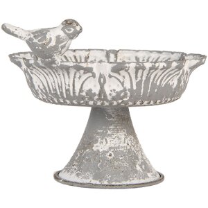 Clayre & Eef Etagere 13x12x10 cm Sivá/Biela