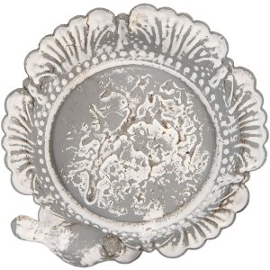 Clayre & Eef Etagere 13x12x10 cm Sivá/Biela