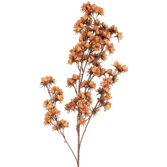 Clayre & Eef 5PL0201O Umelá kvetina 10x10x86 cm oranžovo-hnedá