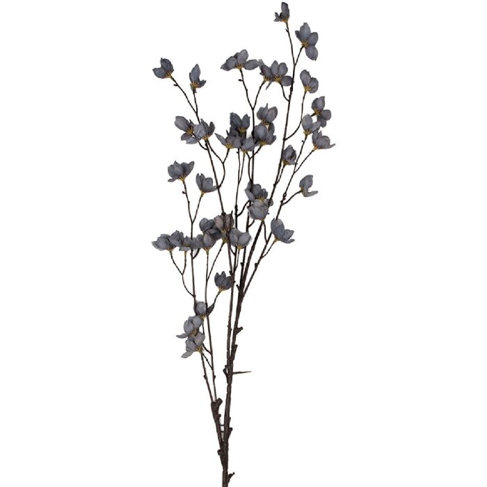 Clayre & Eef Umelá kvetina 8x8x110 cm Modrá & Hnedá