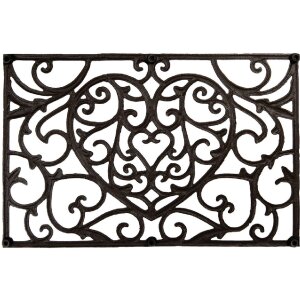 Clayre & Eef 5Y1290 železná rohožka 59x39x2 cm...