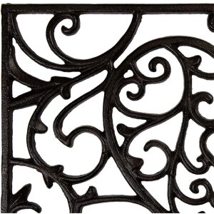 Clayre & Eef 5Y1290 železná rohožka 59x39x2 cm Drausen Braun