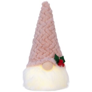 Clayre & Eef Dekoračný škriatok s LED 10x10x25 cm