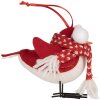 Clayre & Eef Dekoračný vták 12x7x10 cm