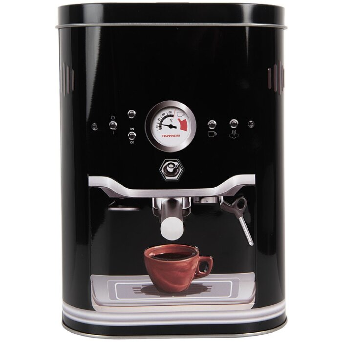 Clayre & Eef 6BL0189 Plechovka 14x8x19 cm Čierna