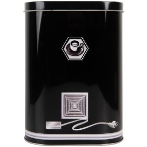 Clayre & Eef 6BL0189 Plechovka 14x8x19 cm Čierna