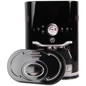 Clayre & Eef 6BL0189 Plechovka 14x8x19 cm Čierna