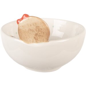 Clayre & Eef 6CE2216 Misa 18x17x12 cm Bielo-Ružová 700 ml