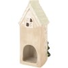 Clayre & Eef Domček 9x8x20 cm - Keramická vianočná dekorácia