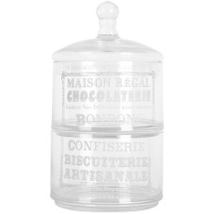 Clayre & Eef 6GL5209 Sklená nádoba s...