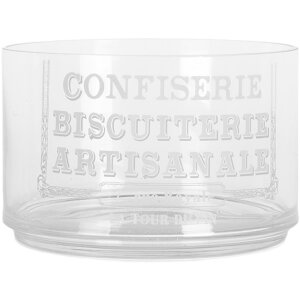 Clayre & Eef 6GL5209 Sklená nádoba s vekom 17x30 cm