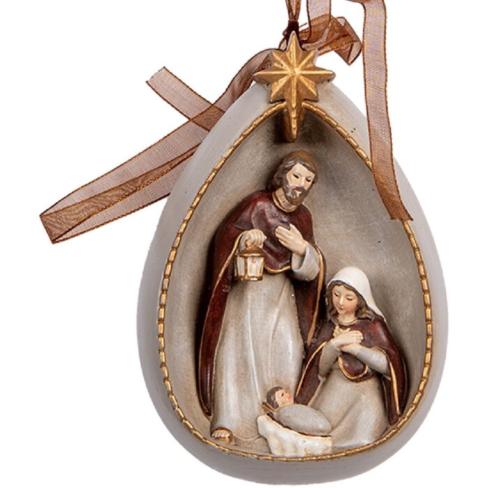 Clayre & Eef 6PR5402 Vianočná závesná dekorácia 8x4x11 cm