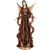 Clayre & Eef 6PR5406 Dekoratívny anjel 22x15x46 cm červeno-zlatý
