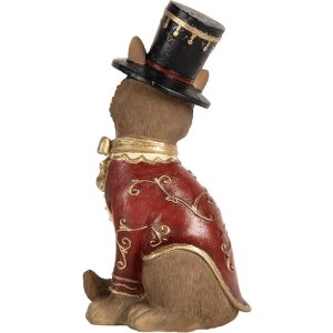 Clayre & Eef Líška 9x8x17 cm Hnedá Červená