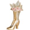 Clayre & Eef Dekoračná obuv 14x7x22 cm zlatá