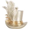 Clayre & Eef 6PR5639 Dekoračný klobúk strieborný 13x11x13 cm