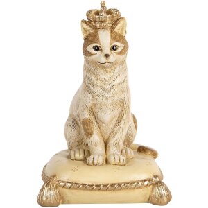 Clayre & Eef Pokladnička Mačka Béžová...