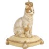 Clayre & Eef Pokladnička Mačka Béžová 13x13x20 cm