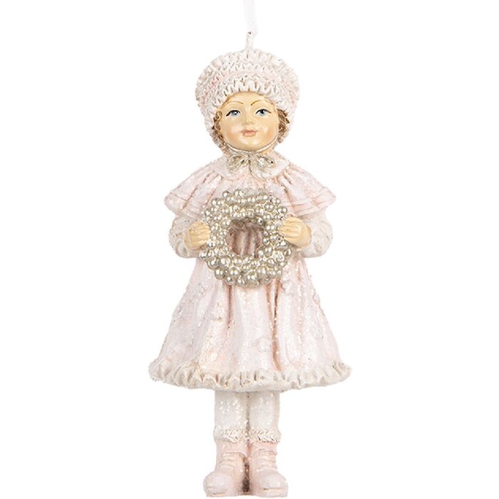 Clayre & Eef Záves Dieťa Ružový 5x4x11 cm