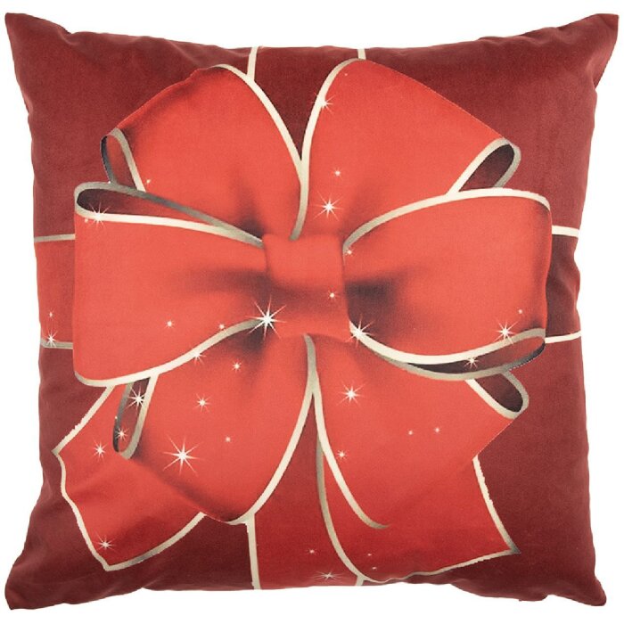 Clayre & Eef Obľakovací vankúš 45x45 cm Červeno-zlatý