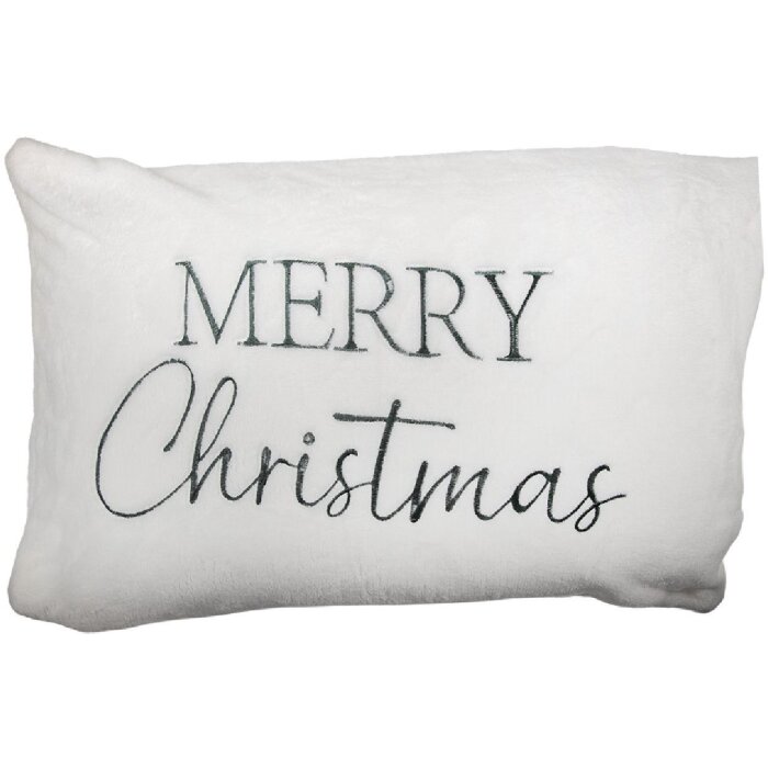 Clayre & Eef Poťah na vankúš 35x50 cm Bielo-zelený