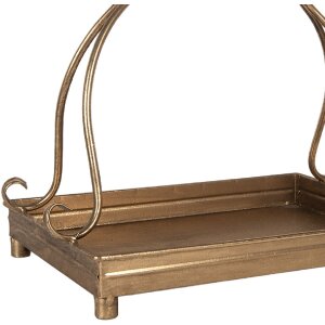 Clayre & Eef 66284 Zlaté Dekoratívne Misky (2) 43x26x41/34x21x30 cm