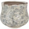 Clayre & Eef 6CE2240M kvetináč Ø 18x15 cm Zelená Sivá