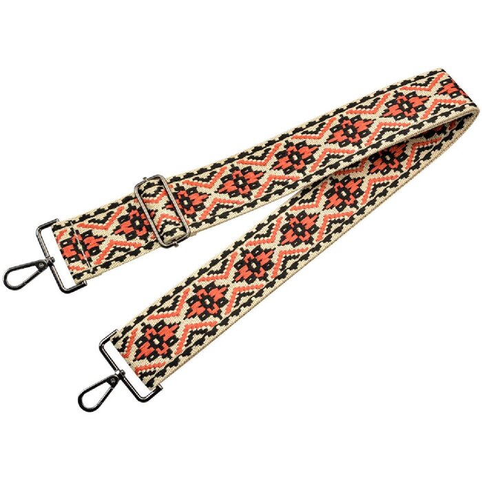 Juleeze JZBS0008 Popruh na kabelku 5x140 cm Béžovo-čierna